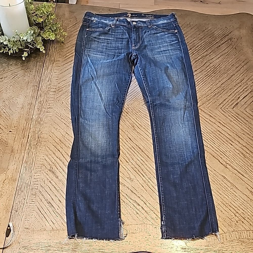 The modern straight jeans size 28 7 for all mankind